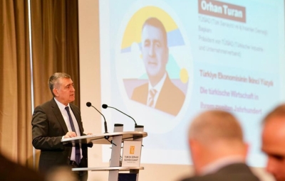 TÜSİAD Yönetim Kurulu Başkanı Frankfurt’ta Türk-Alman Ekonomi Zirvesi’ne katılarak bir konuşma yaptı