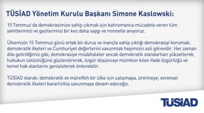 15 Temmuz Demokrasi ve Milli Birlik Günü açıklaması