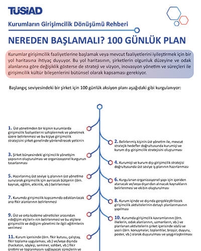 Kurumların Girişimcilik Dönüşümü Rehberi - 100 Günlük Plan