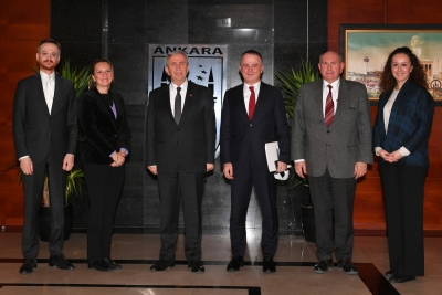 TÜSİAD Heyeti Ankara Büyükşehir Belediye Başkanı Mansur Yavaş’ı ziyaret etti