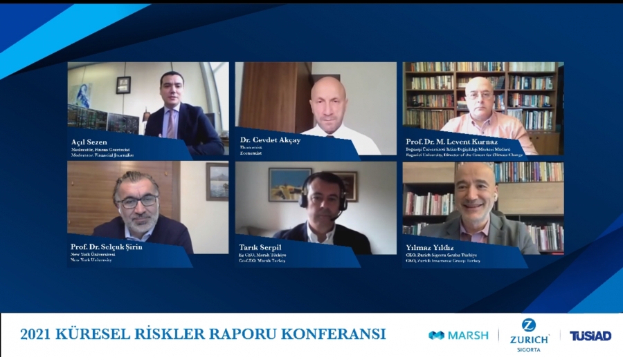  TÜSİAD, Marsh Türkiye ve Zurich Sigorta  “2021 KÜRESEL RİSKLER RAPORU”nu Tanıttı