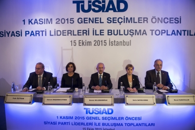 TÜSİAD'ın “Siyasi Parti Liderleri ile Buluşma Toplantıları”nın ilk konuğu Kemal Kılıçdaroğlu oldu