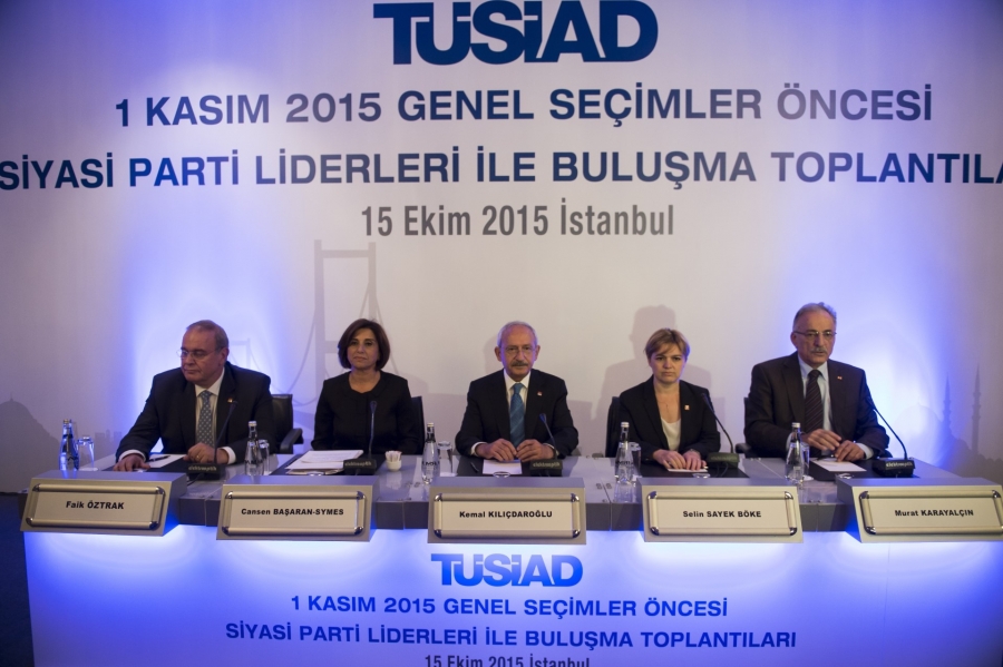 TÜSİAD'ın “Siyasi Parti Liderleri ile Buluşma Toplantıları”nın ilk konuğu Kemal Kılıçdaroğlu oldu