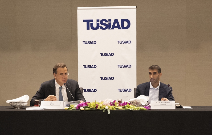 TÜSİAD heyeti, BAE Dış Ticaretten Sorumlu Devlet Bakanı Dr. Thani bin Ahmed Al Zeyoudi ve beraberindeki heyet ile biraraya geldi