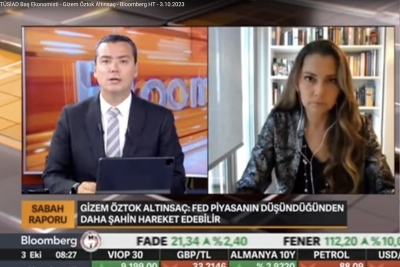 TÜSİAD Baş Ekonomisti - Gizem Öztok Altınsaç BloombergHT’de yayınlanan Sabah Raporu programında ekonomi gündemini değerlendirdi