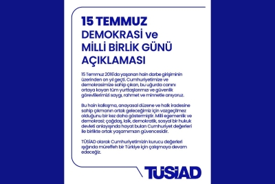 15 Temmuz Demokrasi ve Milli Birlik Günü Açıklaması