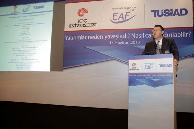 TÜSİAD ve Koç Üniversitesi Ortaklığı İle Oluşturulan EAF &quot;Yatırımlar Neden Yavaşladı? Nasıl Canlandırılabilir?&quot; Başlıklı Bir Konferans Düzenledi