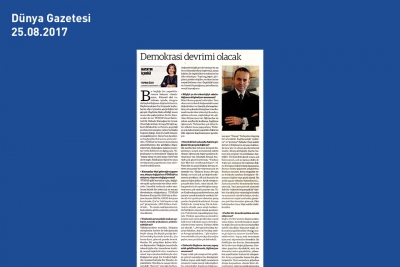 TÜSİAD Genel Sekreteri Bahadır Kaleağası'nın Dünya Gazetesi Röportajı