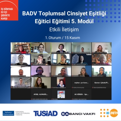 İş Dünyası Ev İçi Şiddete Karşı Projesi’ne 2023 Yılında Katılan Şirketler için “Toplumsal Cinsiyet Eşitliği Eğitici Eğitimleri” Tamamlandı