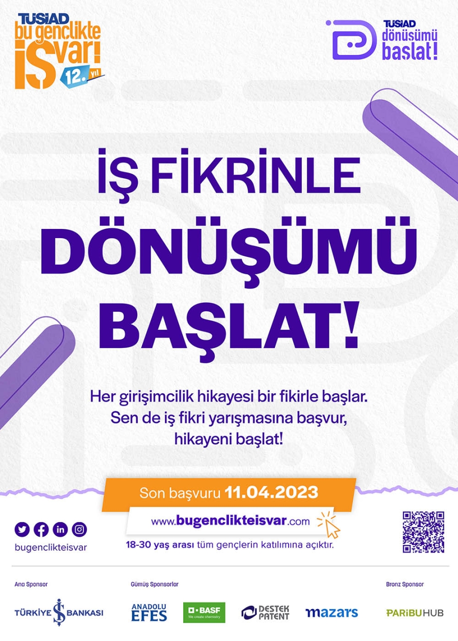 Dönüşümü Başlat! iş fikri yarışması ile genç girişimci adaylarını destekliyor