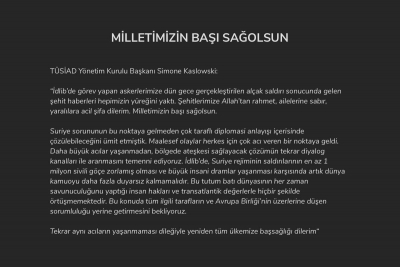 Milletimizin başı sağolsun